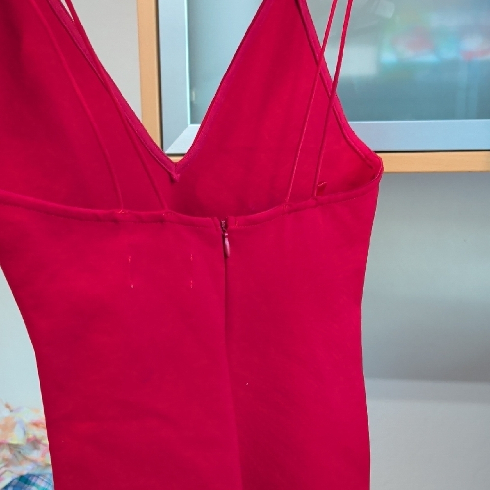 by the way. Vibrant Red Backless Dress - Picture 4 of 4